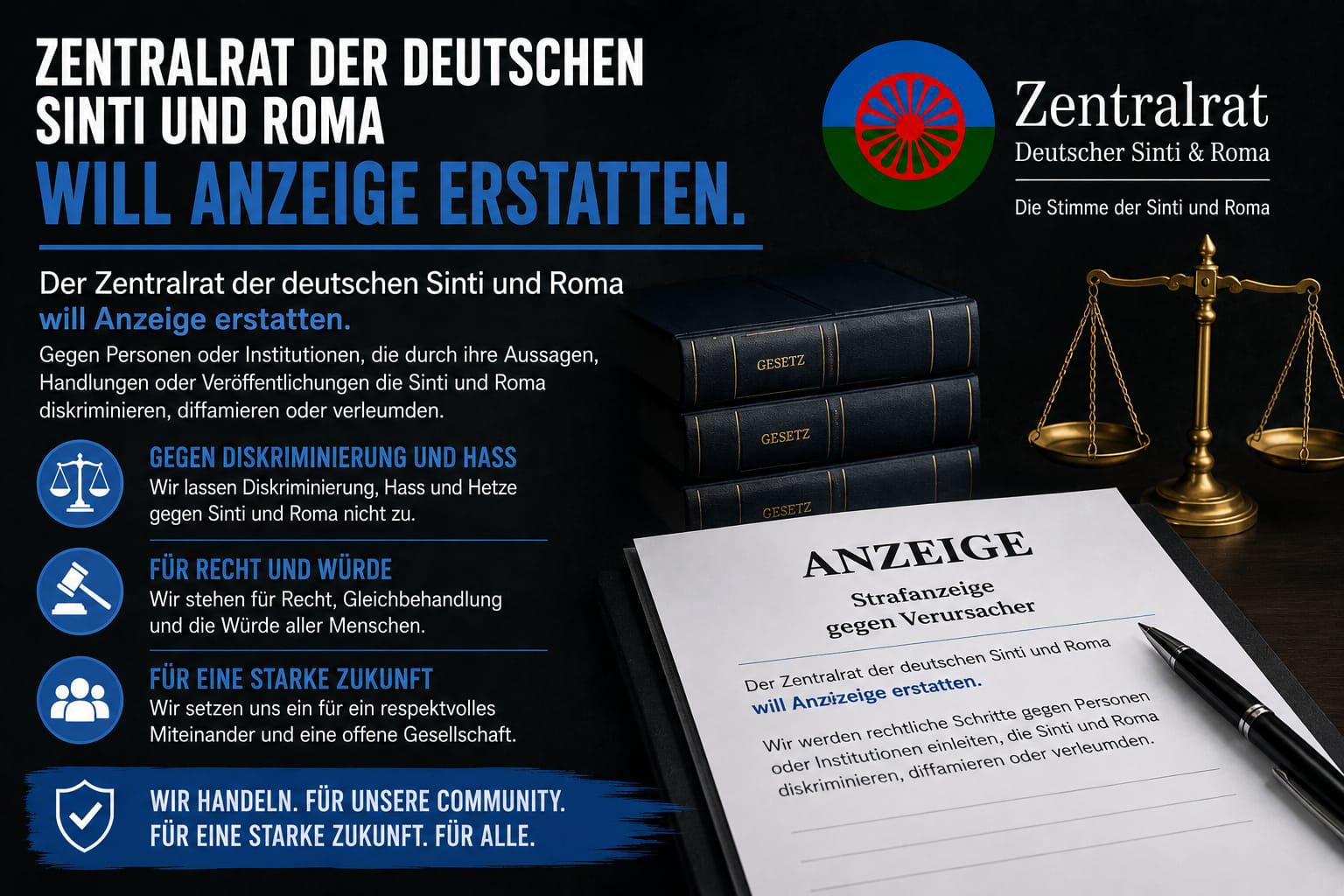 Hinweis auf Beitrag zu rassistischen Aussagen gegen Sinti und Roma